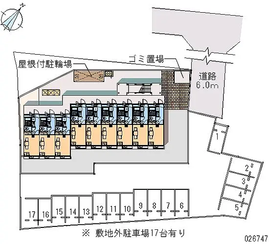 ★手数料０円★新座市馬場１丁目 月極駐車場